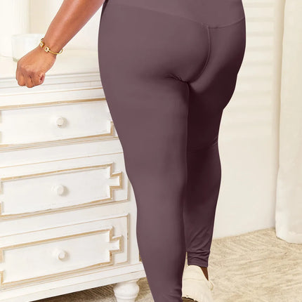 Double Take Wide Waistband Sports Leggings - Image 6