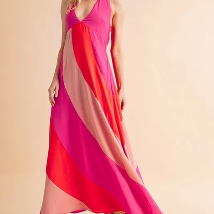 Aemi+Co Color Block Sleeveless Maxi Dress - Image 11