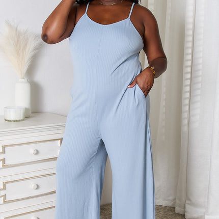 Basic Bae Full Size Spaghetti Strap V-Neck Jumpsuit - Image 3