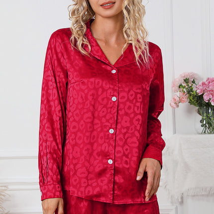 Long Sleeve Shirt and Shorts Lounge Set - Image 3