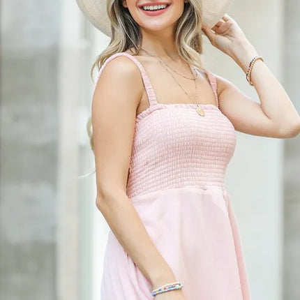 And The Why Smocking Open-Back Sleeveless Midi Dress - Image 5