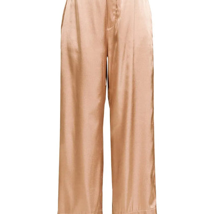 Zenana Wide-Leg Satin Pants - Image 1