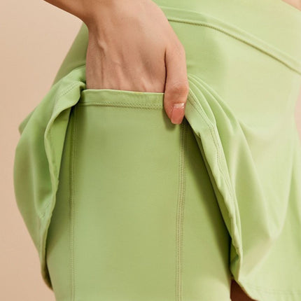 High Waist Active Skort with Pockets - Image 2