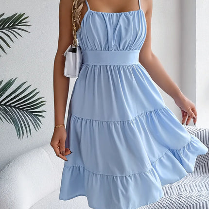 Smocked Back Tiered Cami Dress - Image 9