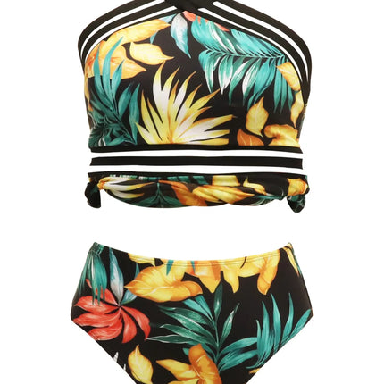 Cutout Printed Two-Piece Swim Set - Image 5
