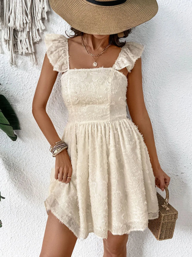 Cutout Cap Sleeve Mini Cami Dress