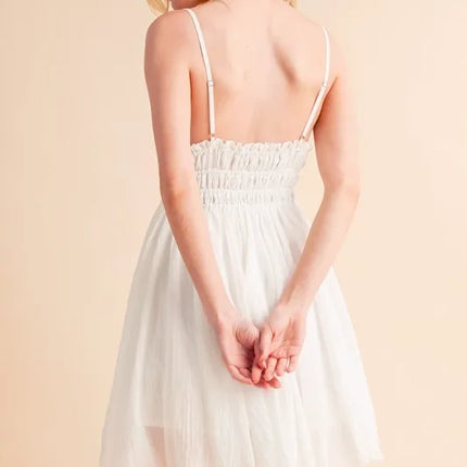 Aemi+Co Lace Detail Mini Cami Dress - Image 2