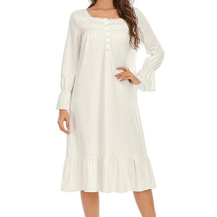 Flounce Sleeve Ruffle Hem Night Dress - Image 3