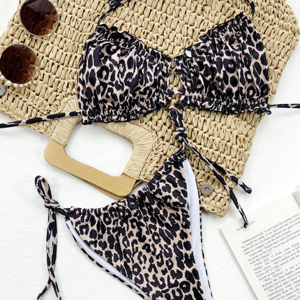 Frill Trill Halter Neck Bikini Set - Image 3