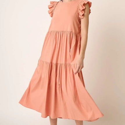 Mittoshop Ruffle Short Sleeve Tiered Maxi Dress - Image 6