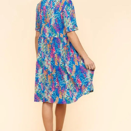 Haptics Johnny Collar Babydoll Dress with Side Pockets - Image 7