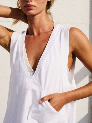 Side Slit V-Neck Tank - Image 2