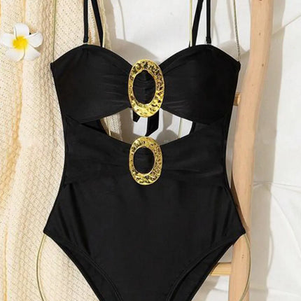 Cutout Sweetheart Neck One-Piece Swimwear - Image 5