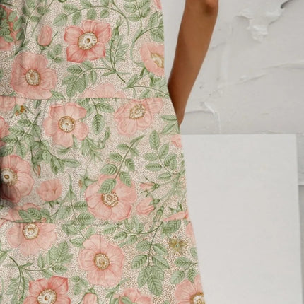 FAM-FAM Tiered Printed Round Neck Sleeveless Dress - Image 3