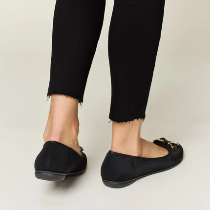 Forever Link Metal Buckle Flat Loafers - Image 2