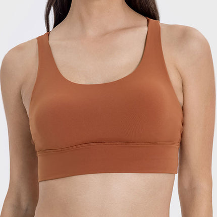 Millennia Crisscross Scoop Neck Active Tank - Image 1
