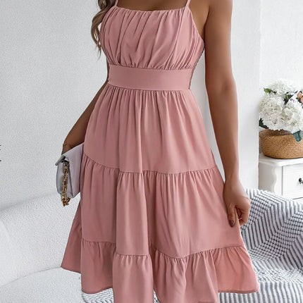 Smocked Back Tiered Cami Dress - Image 4