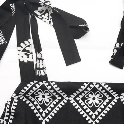 Printed Square Neck Maxi Cami Dress - Image 9