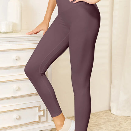Double Take Wide Waistband Sports Leggings - Image 1