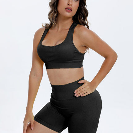 Scoop Neck Wide Strap Top and Shorts Active Set - Image 9