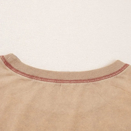 Mineral Wash Stud Beaded Star Pocketed T Shirt Dress - Image 9