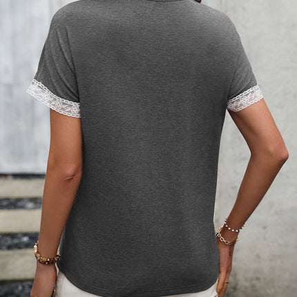 Ivy Lane Contrast Round Neck Short Sleeve Tee - Image 2