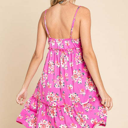 Culture Code Full Size Floral Ruffled Cami Dress - Image 2