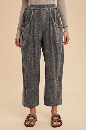 Annie Wear Mineral Washed Elastic Waist Pants - Image 4