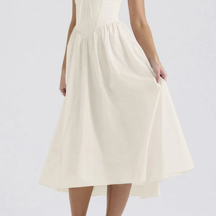 Ruched V-Neck Sleeveless Dress with Pockets - Image 15