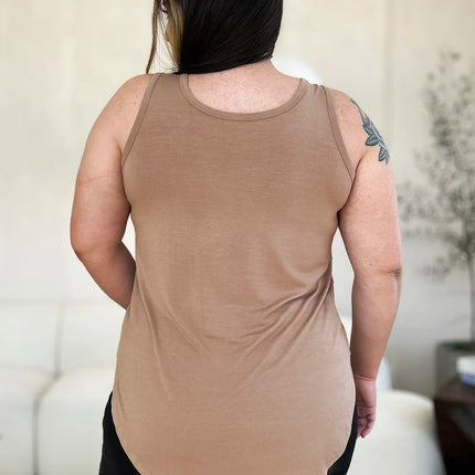 Basic Bae Full Size Round Neck Curved Hem Tank - Image 13