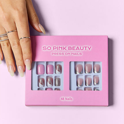 SO PINK BEAUTY Press On Nails 2 Packs - Image 13