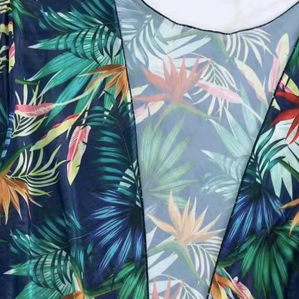 Printed Halter Neck Three-Piece Swim Set - Image 9