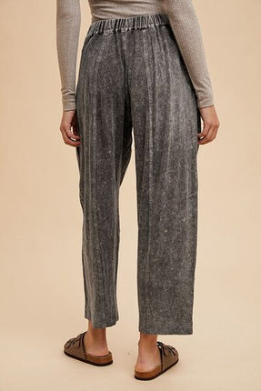 Annie Wear Mineral Washed Elastic Waist Pants - Image 3