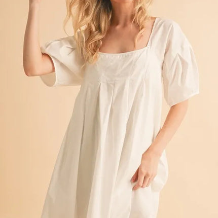 Aemi + Co Square Neck Babydoll Dress with Pockets - Image 7