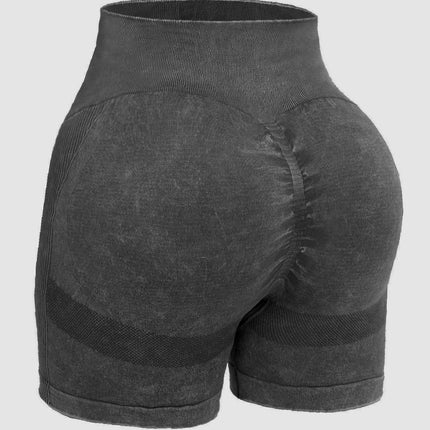 Washed High Waist Active Shorts - Image 5