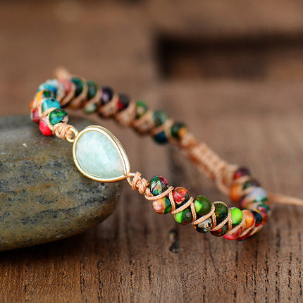 Handmade Teardrop Shape Beaded Bracelet - Image 4