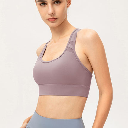Scoop Neck Long Sports Bra - Image 8