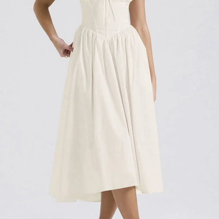 Ruched V-Neck Sleeveless Dress with Pockets - Image 14