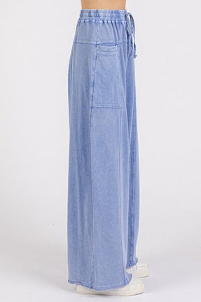 Mittoshop Mineral Wash Elastic Waist Baarrel Leg Baggy Pants - Image 6