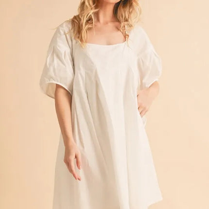 Aemi + Co Square Neck Babydoll Dress with Pockets - Image 6
