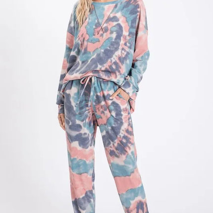 BiBi Tie Dye French Terry Casual Pants - Image 6