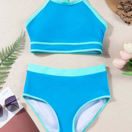 Crisscross Round Neck Two-Piece Swim Set - Image 3