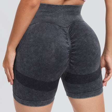 Washed High Waist Active Shorts - Image 4