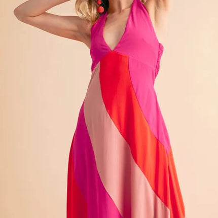Aemi+Co Color Block Sleeveless Maxi Dress - Image 10