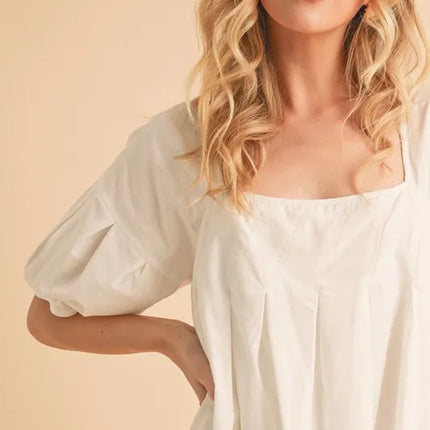 Aemi + Co Square Neck Babydoll Dress with Pockets - Image 2