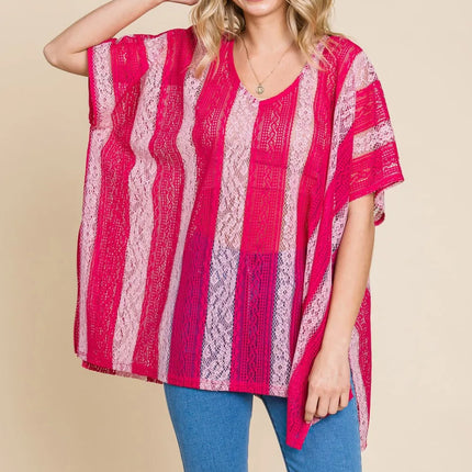 Cotton Bleu by Nu Label V Neck Drop Shoulder Oversize Top - Image 3