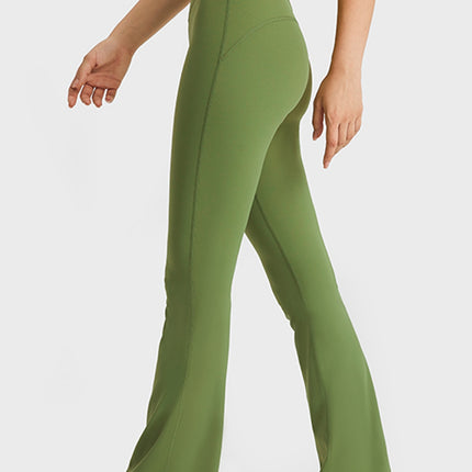 Millennia Elastic Waist Flare Yoga Pants - Image 3