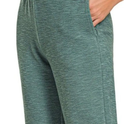 Zenana Cotton Slub Jogger Pants - Image 3