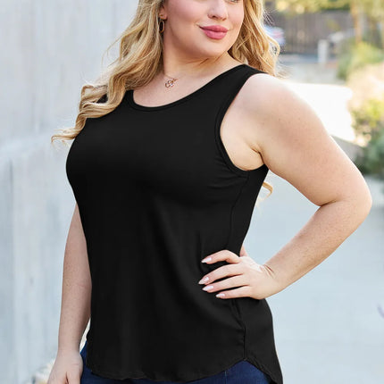 Basic Bae Full Size Round Neck Curved Hem Tank - Image 19
