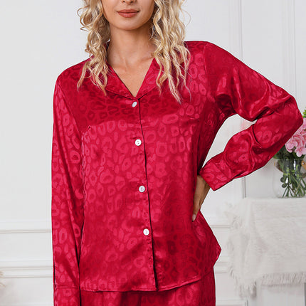 Long Sleeve Shirt and Shorts Lounge Set - Image 1